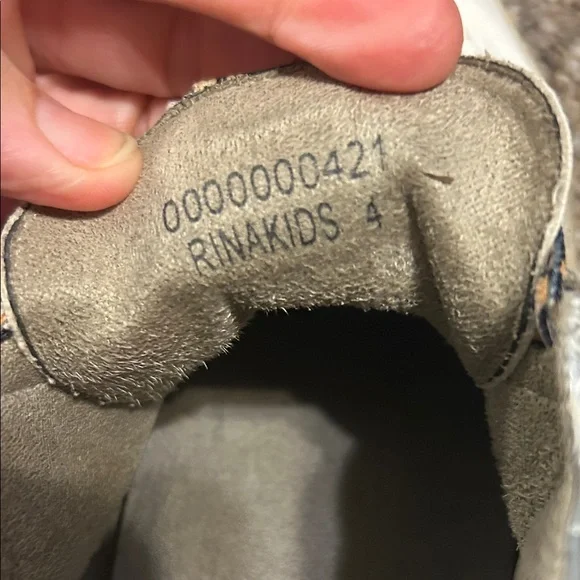 Kids Golden Goose Silver Glitter High-Top Sneakers size 4 - Picture 6 of 6